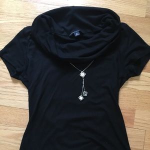 Banana Republic Cap Sleeve Cowl Neck Shirt